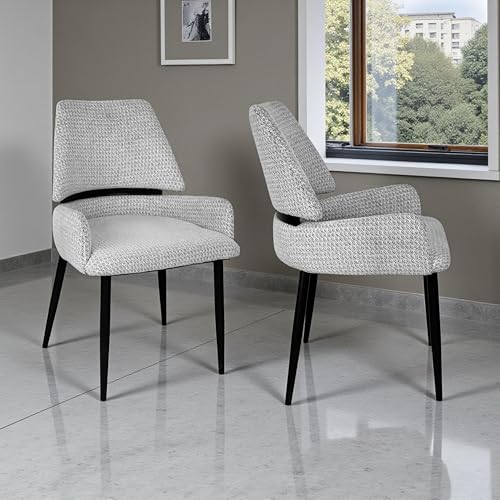 Image of The Attic Lucero Luxe 6 Seater Dining Set,Off White,Rose Gold & Cream,180Cms