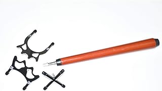 East Eagle Retractable Billiards Pool Cue Stick Bridge with Metal Bridge Head, Billiards Pool Cue Accessory (Brown, 3 Metal Bridge Head)