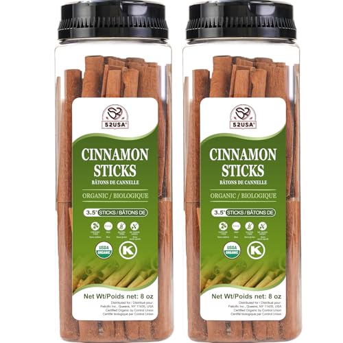 52USA Organic Cinnamon Sticks 2-Pack