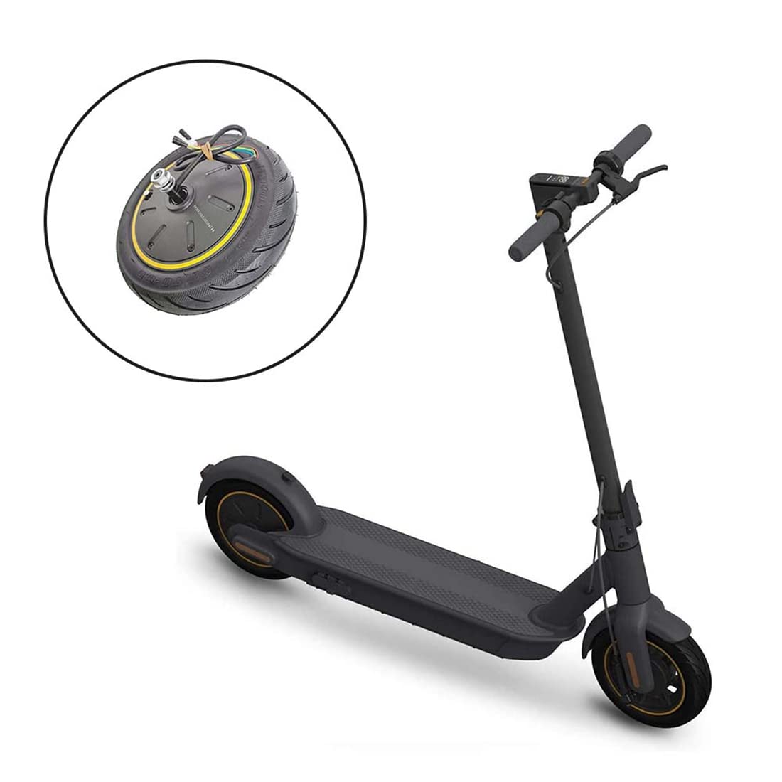 60/70-6.5 Moteur Scooter éLectrique 36V 500W Roue de Moteur pour Max G30 Scooter Roue Motrice ArrièRe PièCes de Moteur de Pneu