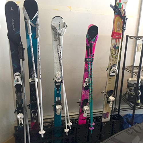 Storeyourboard SYB-MH-XW Ski Storage Rack, 4 Pair Freestanding Skis Floor Mount thumb #5