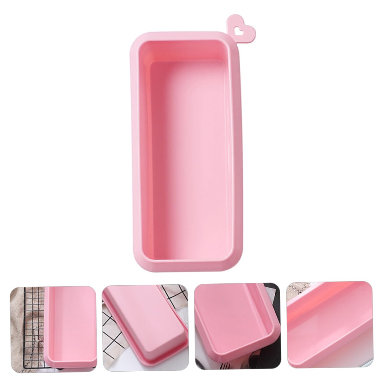 WEKADRIN 1pc Silicone Cake Non-stick Rectangular Baking Pan for Ovens Microwaves Dishwashers for Toast Bread and Cakes Easy to Clean Use Kitchen Assistant