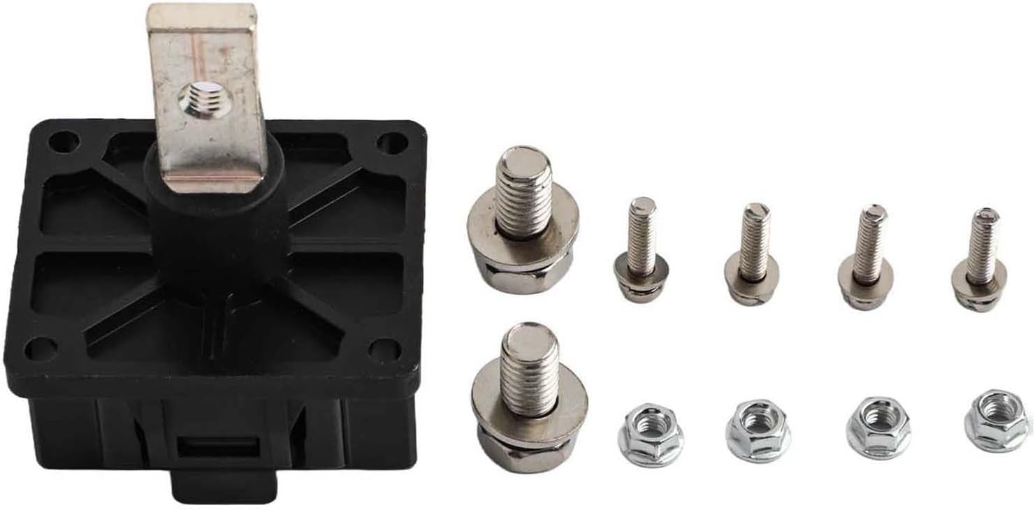 High Current Lithium Battery Terminal Block, 250A 900V IP67 Rated, Through-the-Wall Energy Storage Terminal, Silver-Plated Copper Contacts, Industrial Outdoor Use(Balck)