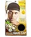 Healthy Treated Wave Deluxe Stocking Wave Cap Black (3 Pack)