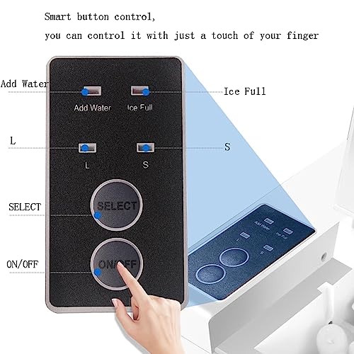 Máquina para hacer hielo eléctrica portátil 33 lbs/día miniatura 3