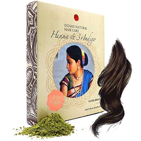 Henna & Indigo - Dark Brown Hair Dye Cover