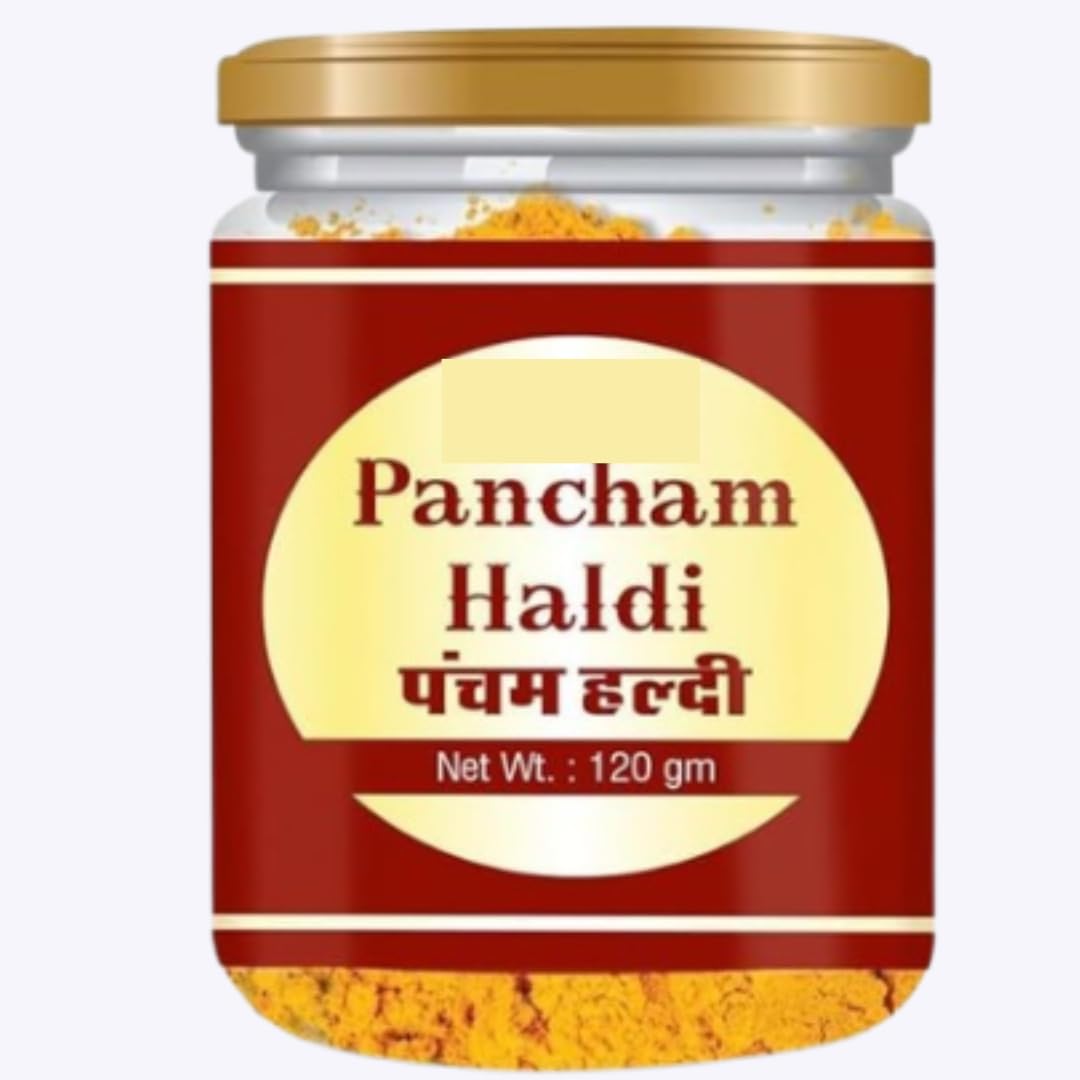 4.23Ounce | 120gram - Pancham Haldi Powder - Turmeric Powder - Amba Haldi - Jangli Haldi - Curcuma Aromatica - Kali Haldi, pack of 1