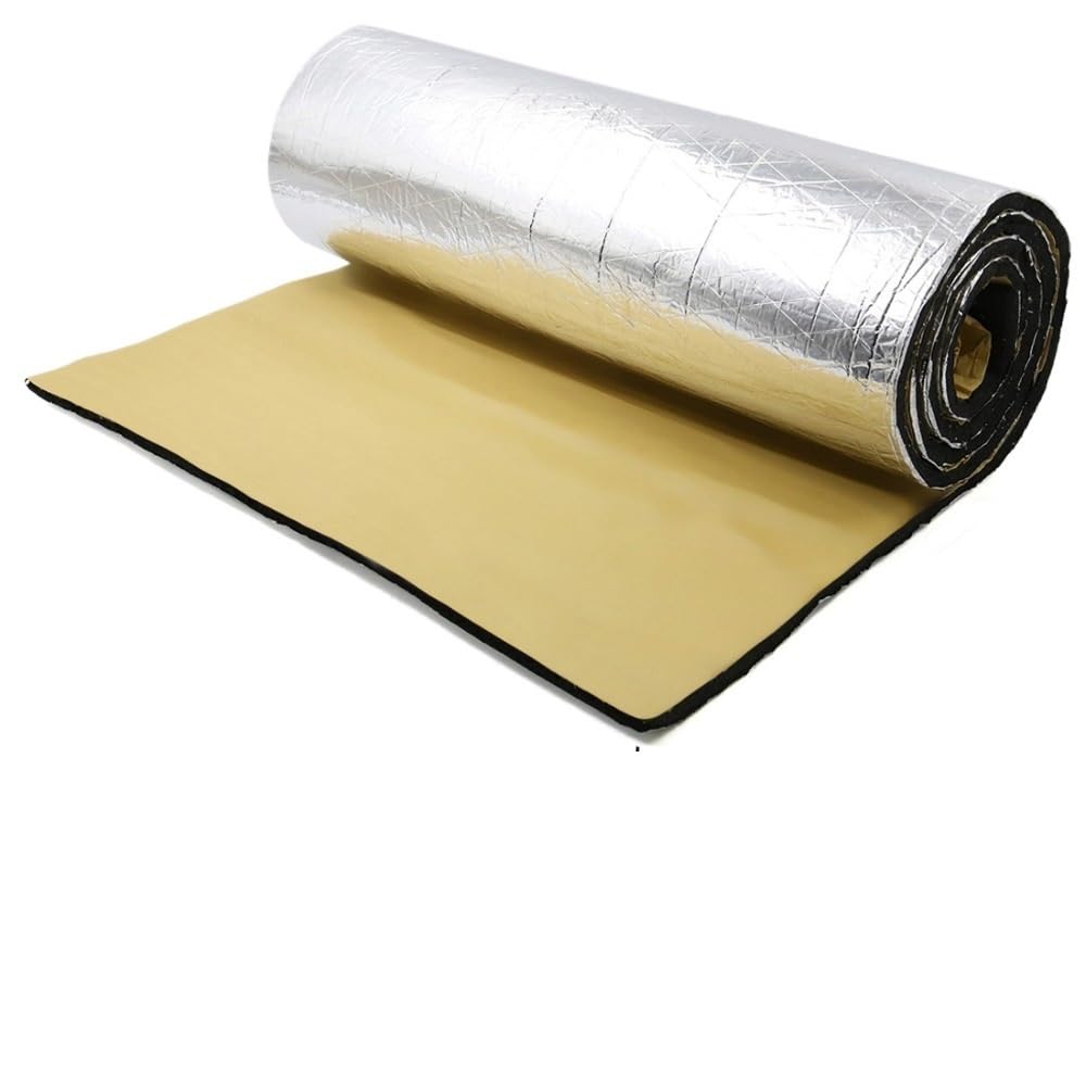 Heshuyan Upgrade 10Mm Automobile Insulation Noise Insulation Mat For Cars Acoustic Absorption Deadener Heatproof Soundproof Foam Deadening For Car Engine Hood Door Wall(Upgrade 10Mm)
