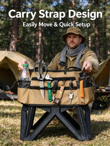 ChayWillow Tactical Folding Stool Cover with Storage Pockets - image 6