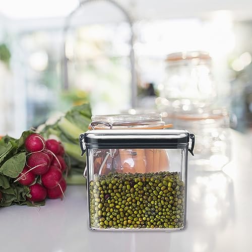 Large Stackable Clear Food Storage Container with Airtight Lid for Kitchen (White) - image 4
