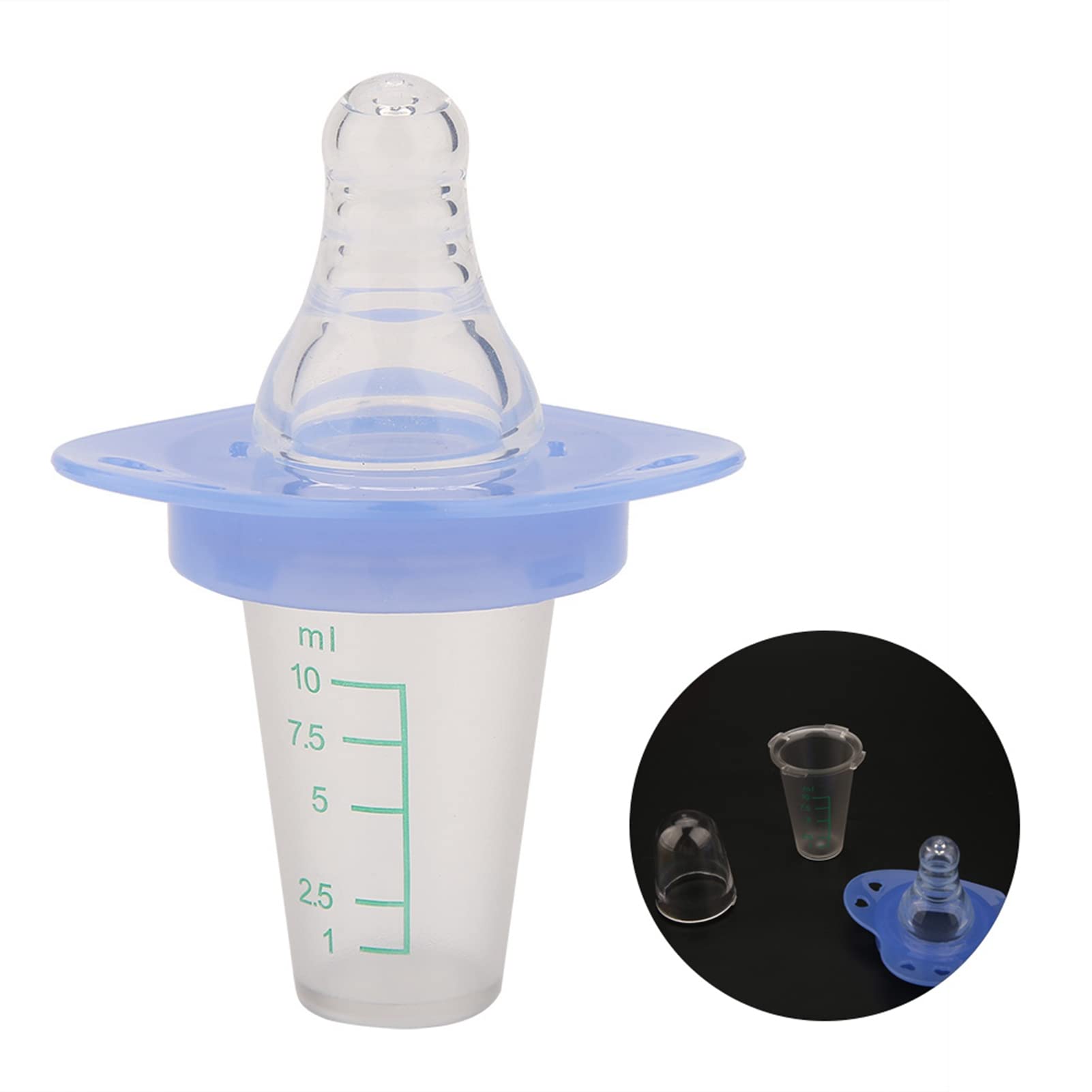 Alimentatore Per Ciuccio Con Dispenser - 10ml, Silicone Alimentare, Per Medicine Liquide Neonati - Foto 2