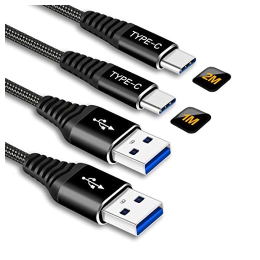 Cable USB Tipo C 1M 2M,3A Cable Cargador de Nylon,Carga Rápida,Para Samsung Galaxy A51 A71 A50 A40 A70 A20E A80 A90 5G,S20 Plus Ultra S10 S10E S8 S9,Note 10/10+ 8 9,A21 A31 A41 A81 A91,Lumia 950/950XL