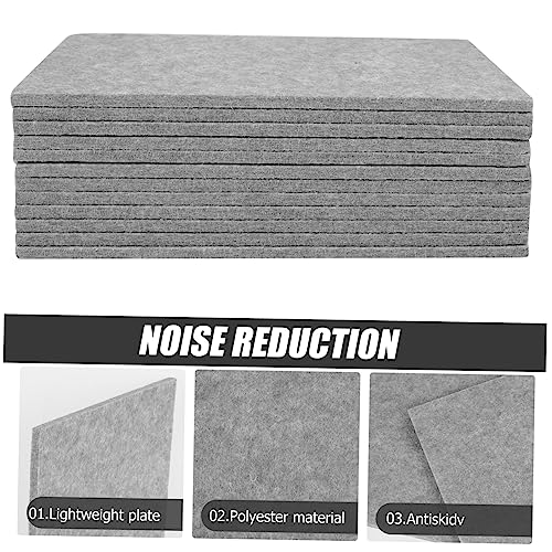 YARNOW 12Pcs paneles acústicos para insonorización con alta densidad y absorción de sonido, fáciles de instalar, aislamiento flexible para grabación, teatros en casa y oficinas miniatura 4