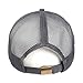 Zylioo XXL Oversize Mesh Trucker Baseball Cap,Adjustable Plain Breathable Sports Caps,Quick Dry Running Hats for Big Heads Gray