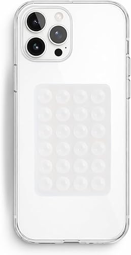 Grips by CRYSTALFY - Soporte adhesivo de silicona con ventosa para teléfono, soporte adhesivo para iPhone, crea contenido, videos de TikTok
