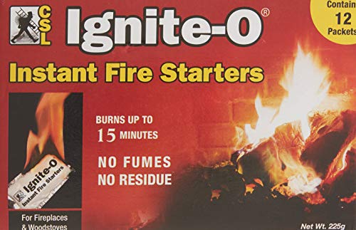 Ignite-O FS855-24 Instant Fire Starter, 12-Packets, Brown/A - Thumbnail 2