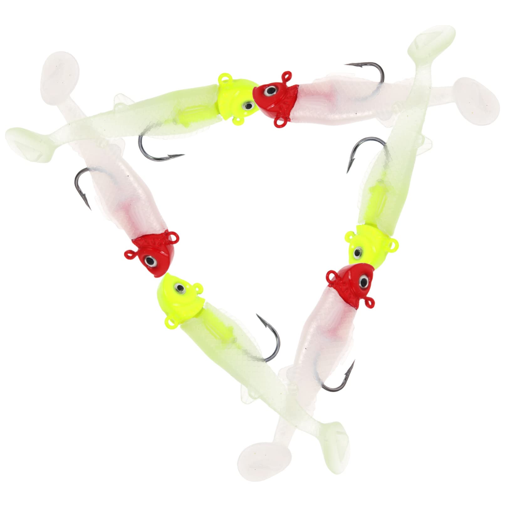 YARNOW Pièces swimbaits pour la pêche Bar Fisherman hameçon Truite Silure appât leurre de pêche à l'achigan leurres de leurre de Souple Basse Suite Outil Bar rayé Métal