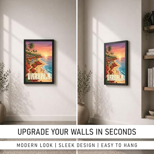 Image of CodersParadise Framed Wall Poster (12x18 Inch) | Inspirational Quote Wall Art | Minimalist Motivational Home Decor for Living Room & Office | Ready-to-Hang Display Frame (Varkala)