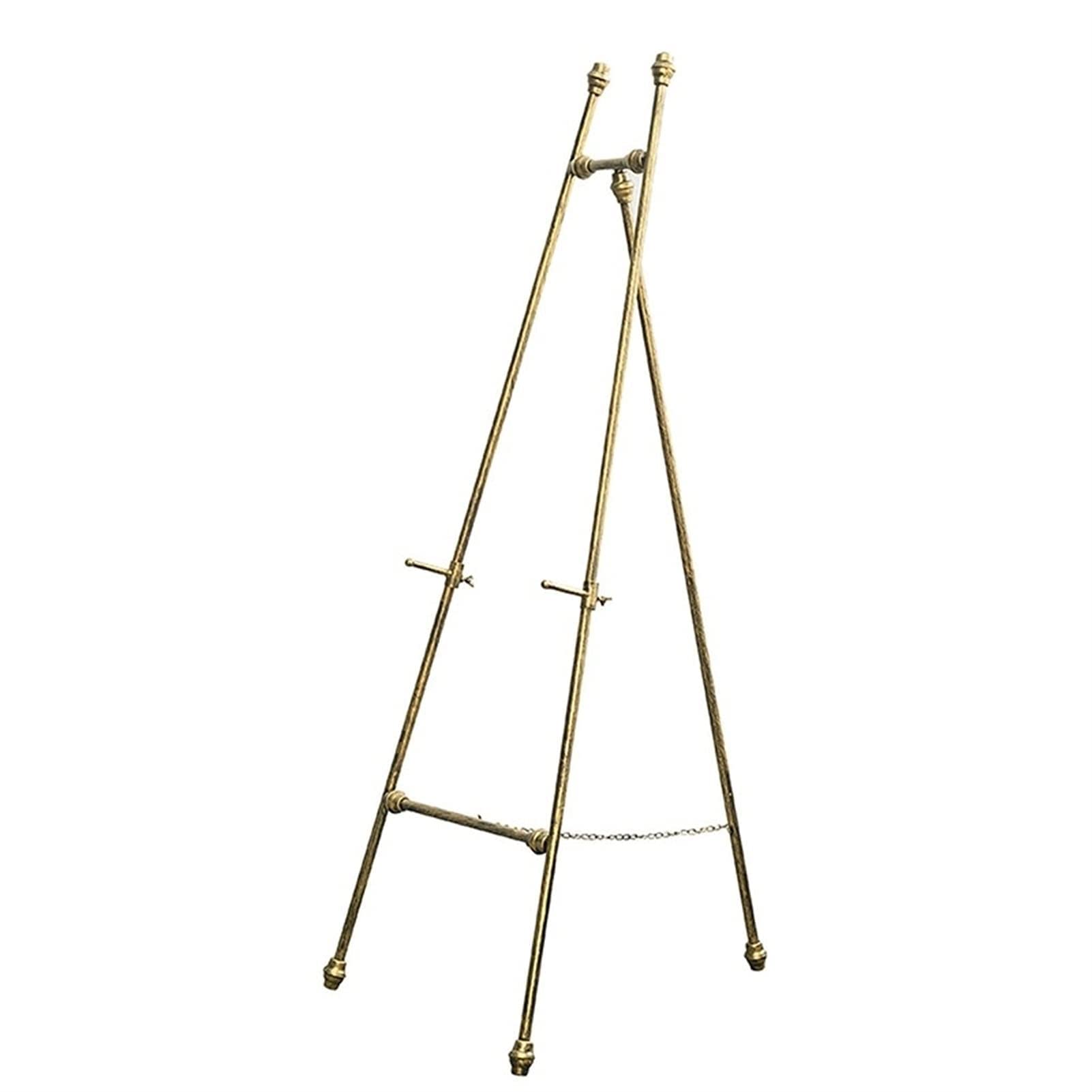 HADECOLL Tripod Metal Oil Painting Easel,Hotels Wedding Welcome Stands,Shopping Mall Promotion Holder,A Gift For Painting Enthusiasts,Size_Name-120 Cm