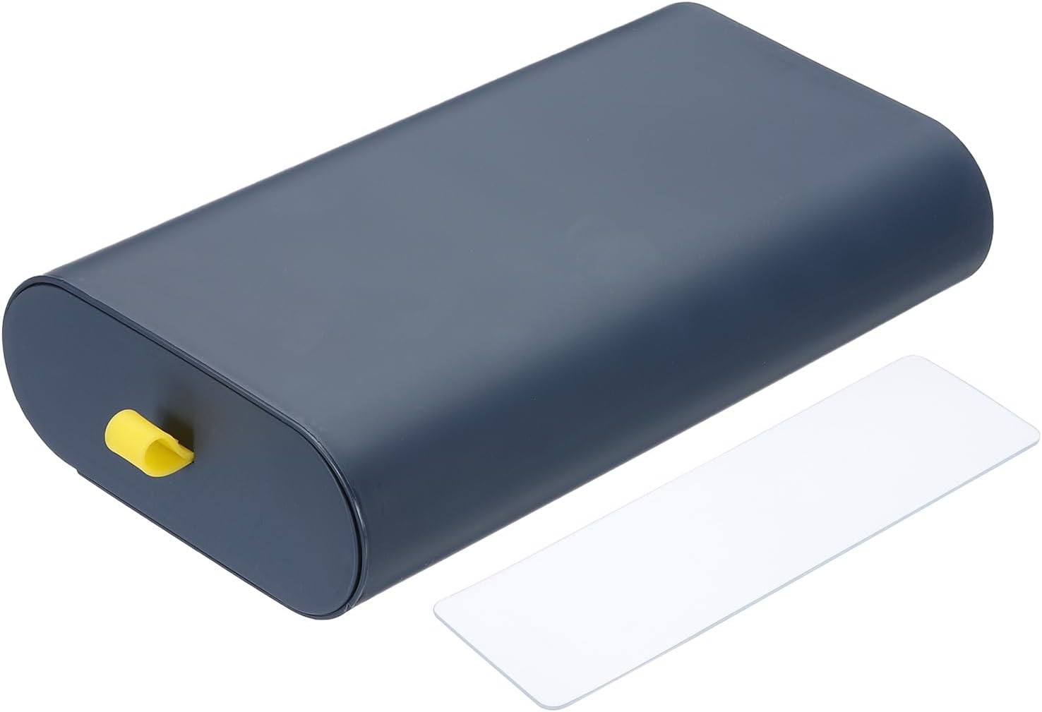 YOKIVE Under Desk Drawer, Self-Adhesive Slide Out Storage Box Attachable Organizer Under Desk Organization for Home Office Classroom, Dark Blue, Large