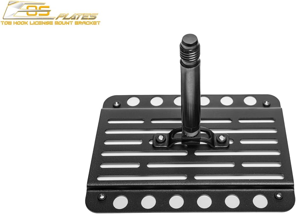 Replacement for 2022-Present Audi E-tron GT Models | EOS Plate Front Bumper Tow Hook License Plate Relocator Mount Bracket (Mid Sized)
