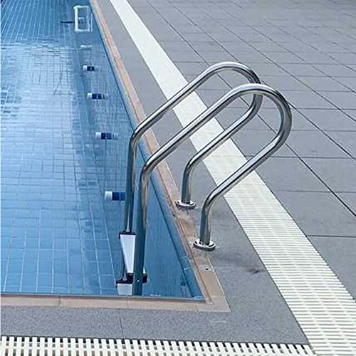 Escalera para piscina acero inoxidable 2 peldaños plata miniatura 5