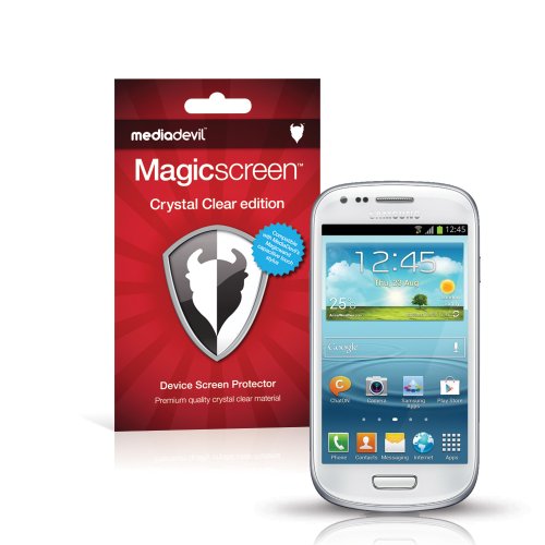 MediaDevil Protector de Pantalla para Samsung Galaxy S3 Mini   Edición Crystal Clear   (2 Protectores)