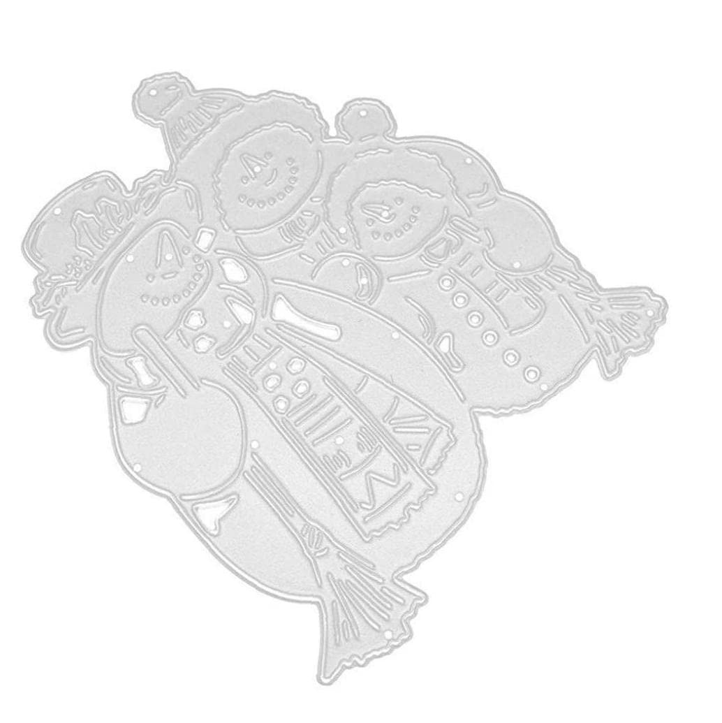 Pinicecore 1Pc Christmas Cutting Metal Snowman Die Embossing Stencils Die For Card Making Diy Scrapbooking And Embossing Paper Craft