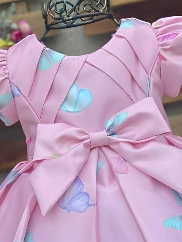 Image of Niren Enterprise Multipatteren Baby Girl's Knee Length Frocks with Digital Prints