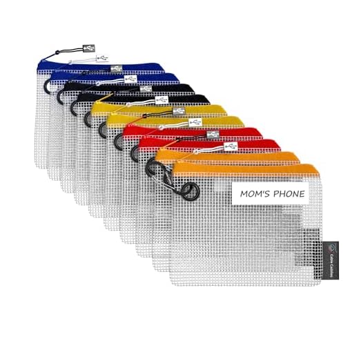 19+ Essential Tips for Backpack Organization: 19+ Must-Have Items 3 10 - USB Cable Organizer Pouches, Manage Cables, Travel Cable Oranizer, Color Coded with USB Zipper Pulls
