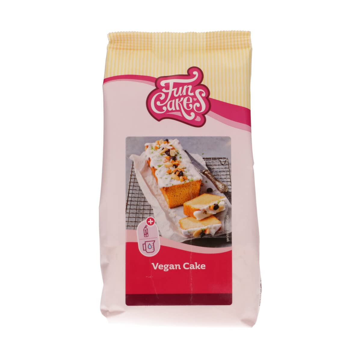 FunCakes Preparado para tarta vegana, delicioso pastel de vainilla, completamente vegano. Adecuado para hacer Tarta de Manzana Vegana o Tarta de Zanahoria Vegana. 400 g.
