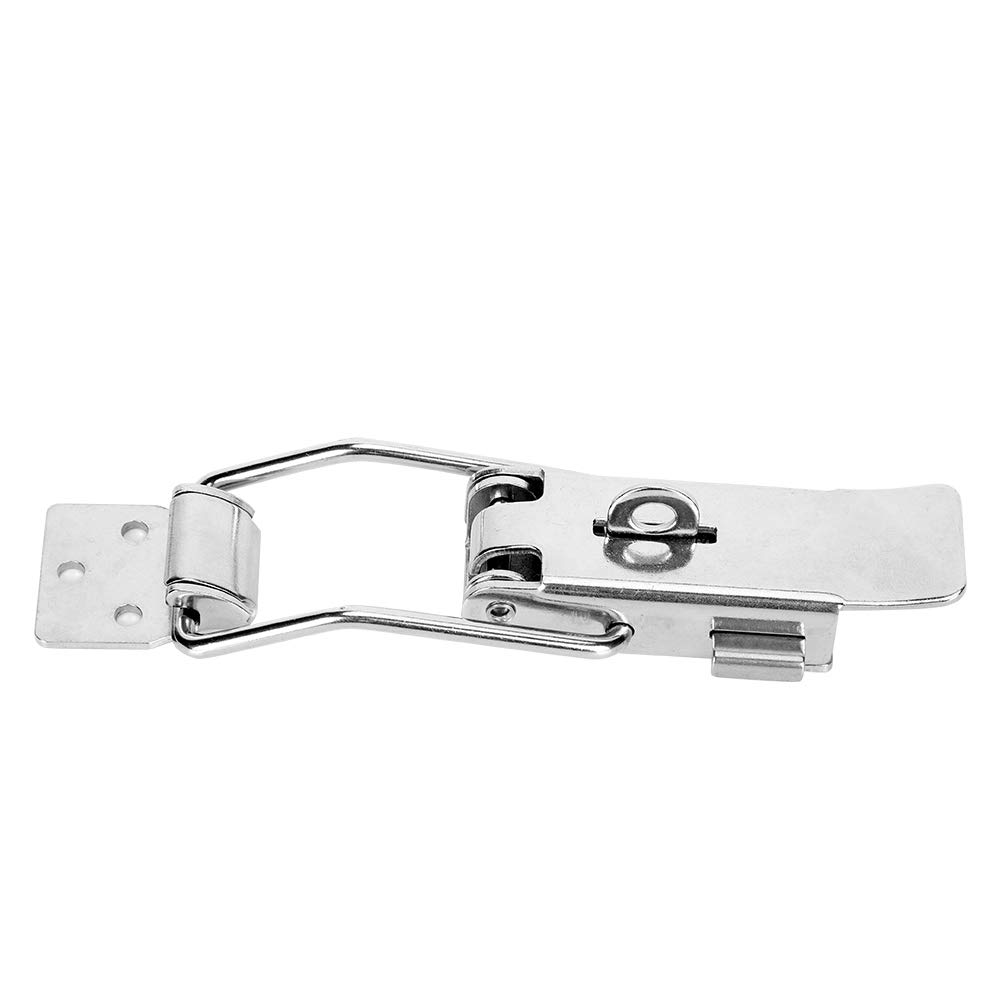 Stainless Steel Hasp Lock Latch Hardware Fasteners Mechanical Accessory Metal for Electrical Equipment Railway Passages