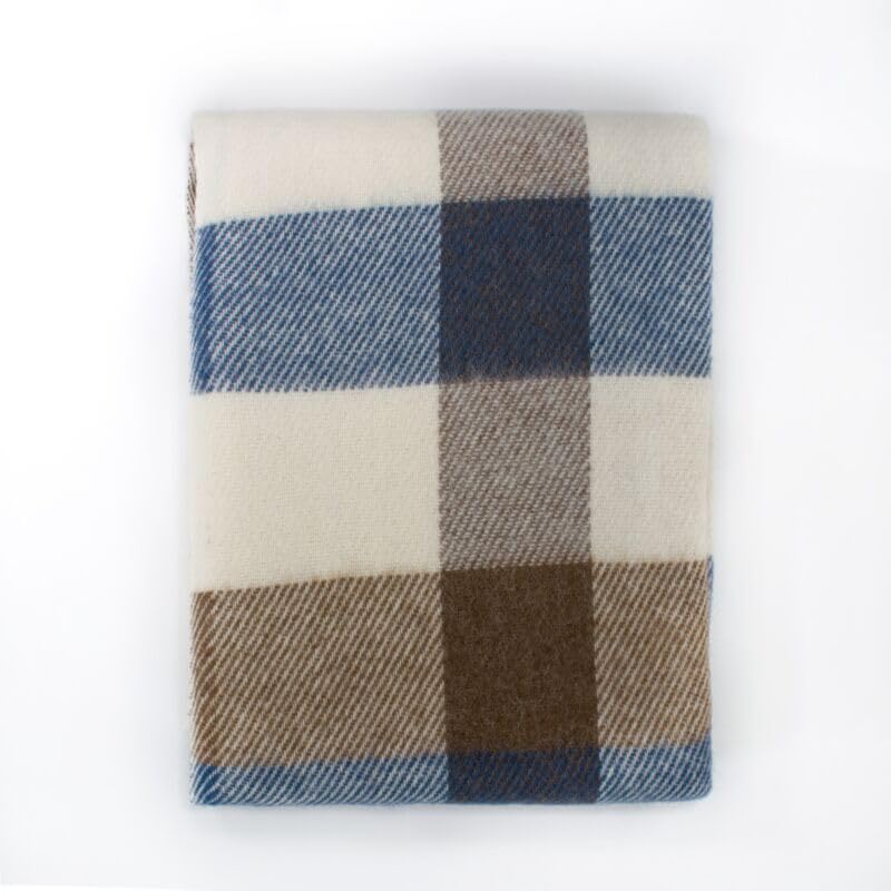 Plaid en laine doux couverture lit canapé Maestri Cotonieri Como 130x170
