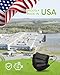 FriCARE Made in USA Disposable Face Masks, 4-Ply ASTM Level 3 Medical Grade, Breathable & Comfortable for Adult Daily Work/Sun Protection, 50 Pack Black