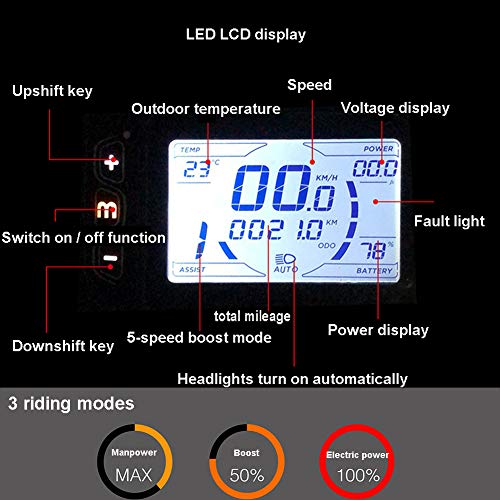 image for Hyuhome Electric Bikes for Adult, Magnesium Alloy Ebikes Bicycles All 