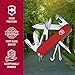 Victorinox Super Tinker Swiss Army Knife, 14 Function Swiss Made Pocket Knife with Large Blade, 2 Screwdrivers and Multipurpose Hook - Red