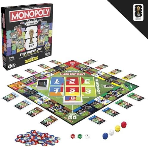 Monopoly Panini Prizm: FIFA World Cup Game I Soccer Board Game with Monopoly Panini Prizm FIFA World Cup 2026 Trading Cards I Ages 8+ (English Version) — view 14