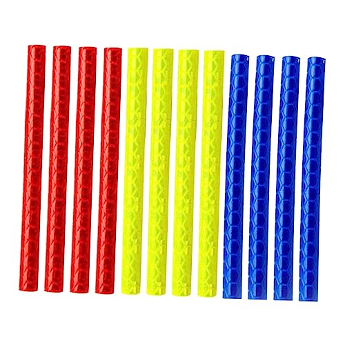 Mikinona 84Pcs Colorful Reflective Wheel Spokes Stickers Easy Install Bike Cycling Security Tape for Enhanced Night Visibility Style Random Colors for Outdoor Adventures