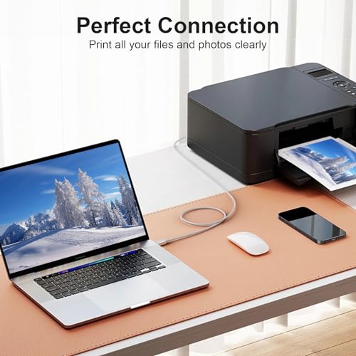 Image of MeloAudio USB C MIDI Cable, Type C to USB 2.0 MIDI Interface Cable for Samsung, Huawei Laptop, MacBook to Connect with Printer, Midi Controller, Keyboard, Audio Interface and More (5FT) (Pack of 2)