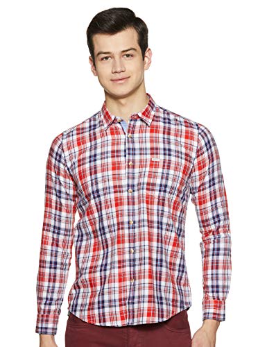 Image of Pepe Jeans Men's Checkered Slim Fit Casual Shirt