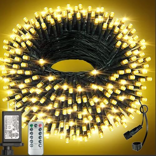 wisdom line LED-Lichterkette, 50 m, 1000 LEDs, 8 Beleuchtungsmodi,...