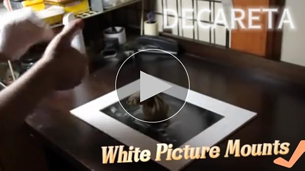 10 Passe-partout Blancs DECARETA Format A4 - 29.7x21 Cm - Pour Cadres Photo Et Décorations Maison