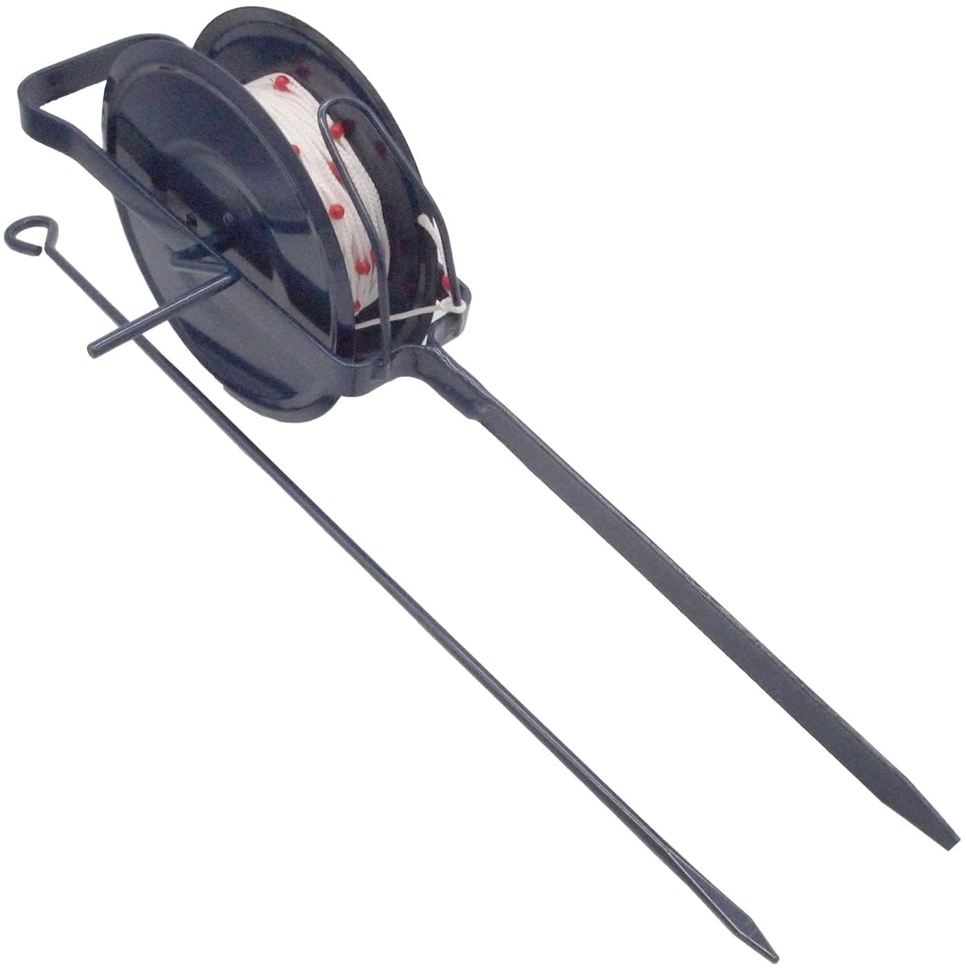 田引車 (田引車1尺間隔目盛付ロープ60m巻済) 田引車 1尺間隔目盛付ロープ60m巻済 (株)コジマ : 七福ツール