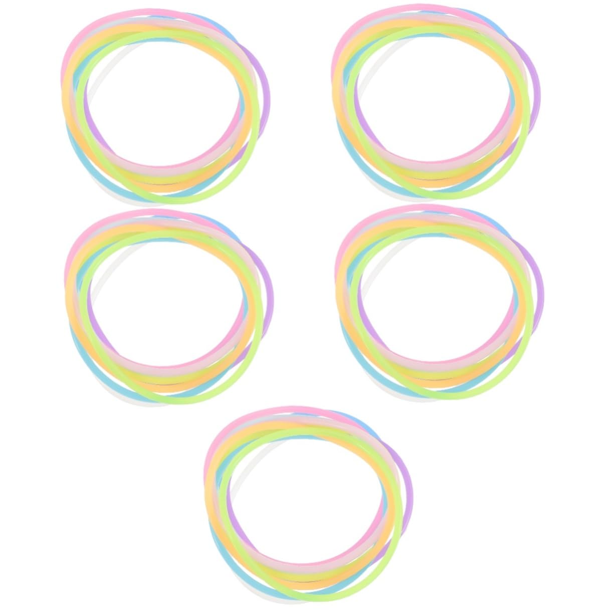 TOYANDONA leuchtendes Armband Silikonarmband hühner spielzeug leuchtende Armbänder elastische Armbänder uhrenarmbänder leuchtende Haargummis Glow in the Dark Armband Kieselgel