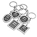 Produktbild Fenical 5 stücke Schlüsselanhänger Personalisierte Bilderrahmen Paare Auto Keychain Kreative Schlüssel Geschenk