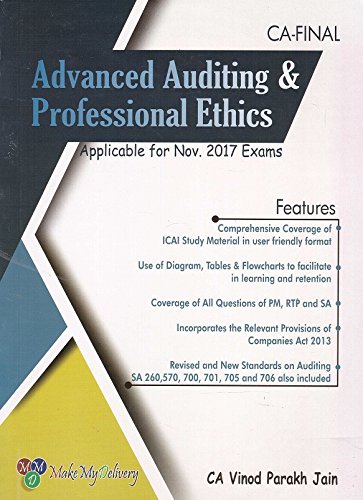 Buy Advanced Auditing & Professional Ethics for CA Final Nov. 2017 Exam ...