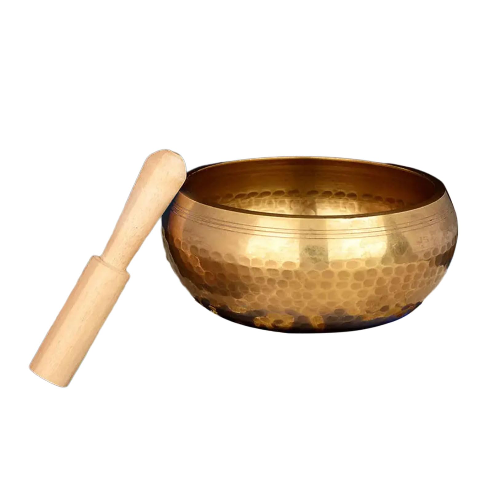 Campana tibetana fatta a mano che offre potere del tono sereno, ciotola curativa, struttura in ottone, perfetta per la meditazione e lavoro energetico Meditazione in ottone