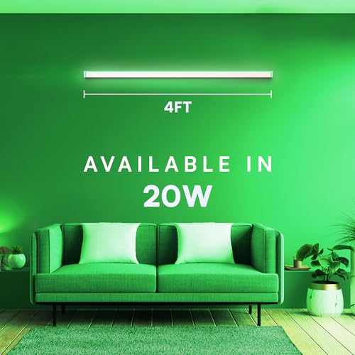 Image of MAGIK Ultima Square Sleek 20W (Green) LED Batten | T5 Tube Light | High Brightness Accent Light | Energy Efficient | Polycarbonate Body | Ideal for Home & Decorative Use | Pack of 1