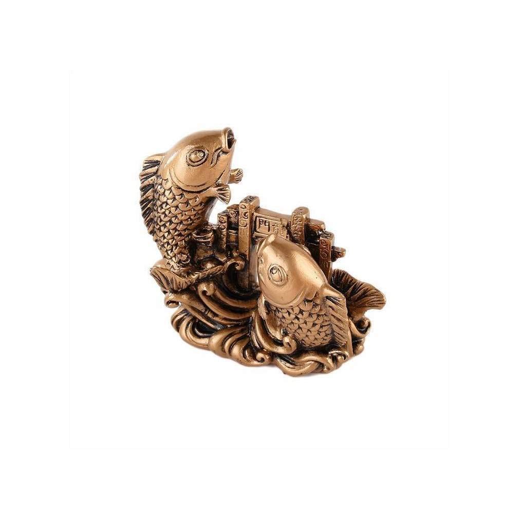 Lachineuse-Statuetta Carpa Feng Shui-7,5x8x3 cm-Simbolo di successo