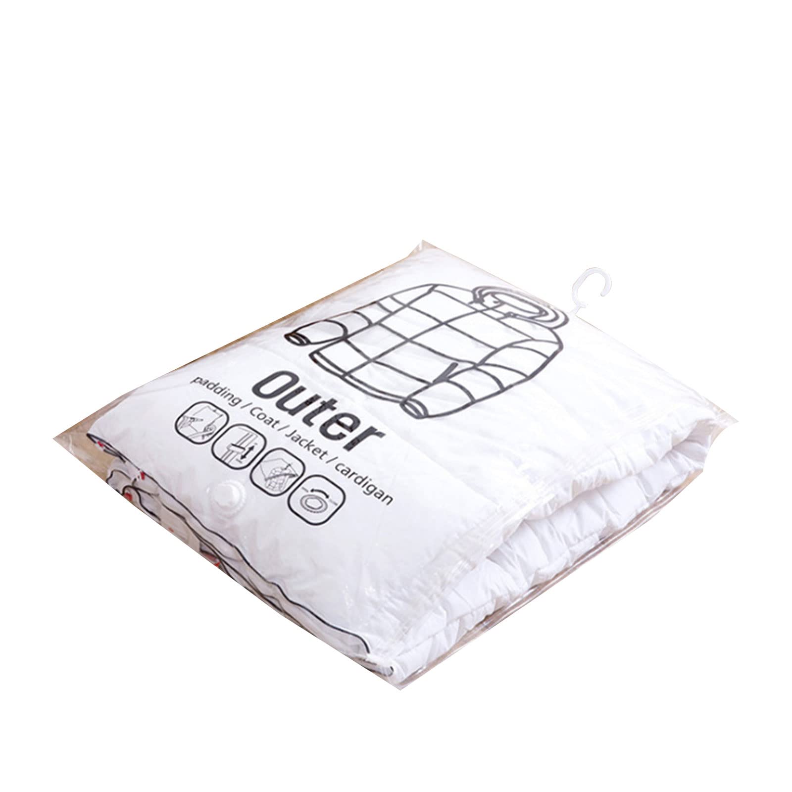 HUANGING Vacuum Hanging Storage Bag Closet Multifunction Compression Supplies for Bedroom Dormitory Wardobe Organizer Supplies Vacuum Compression Storage Bags